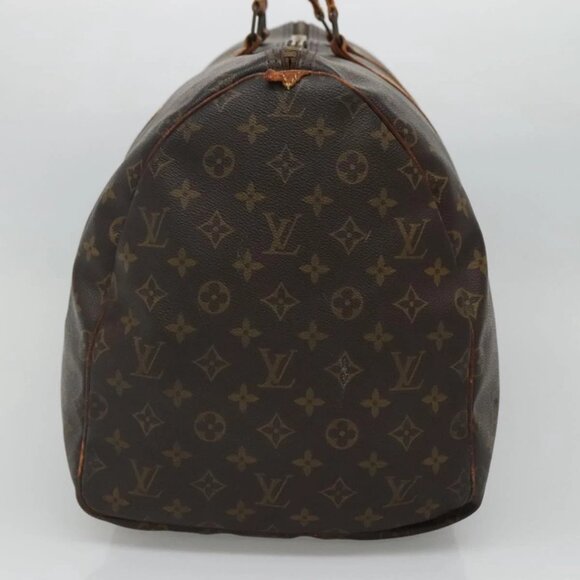 LOUIS VUITTON Monogram Keepall 55 Boston Bag M41424 LV Auth BD1436 - Picture 6 of 16